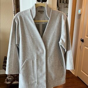 Lilla/P Light Gray Open Front Cardigan